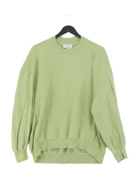 & Other Stories Men's Jumper S Green 100% Cotton