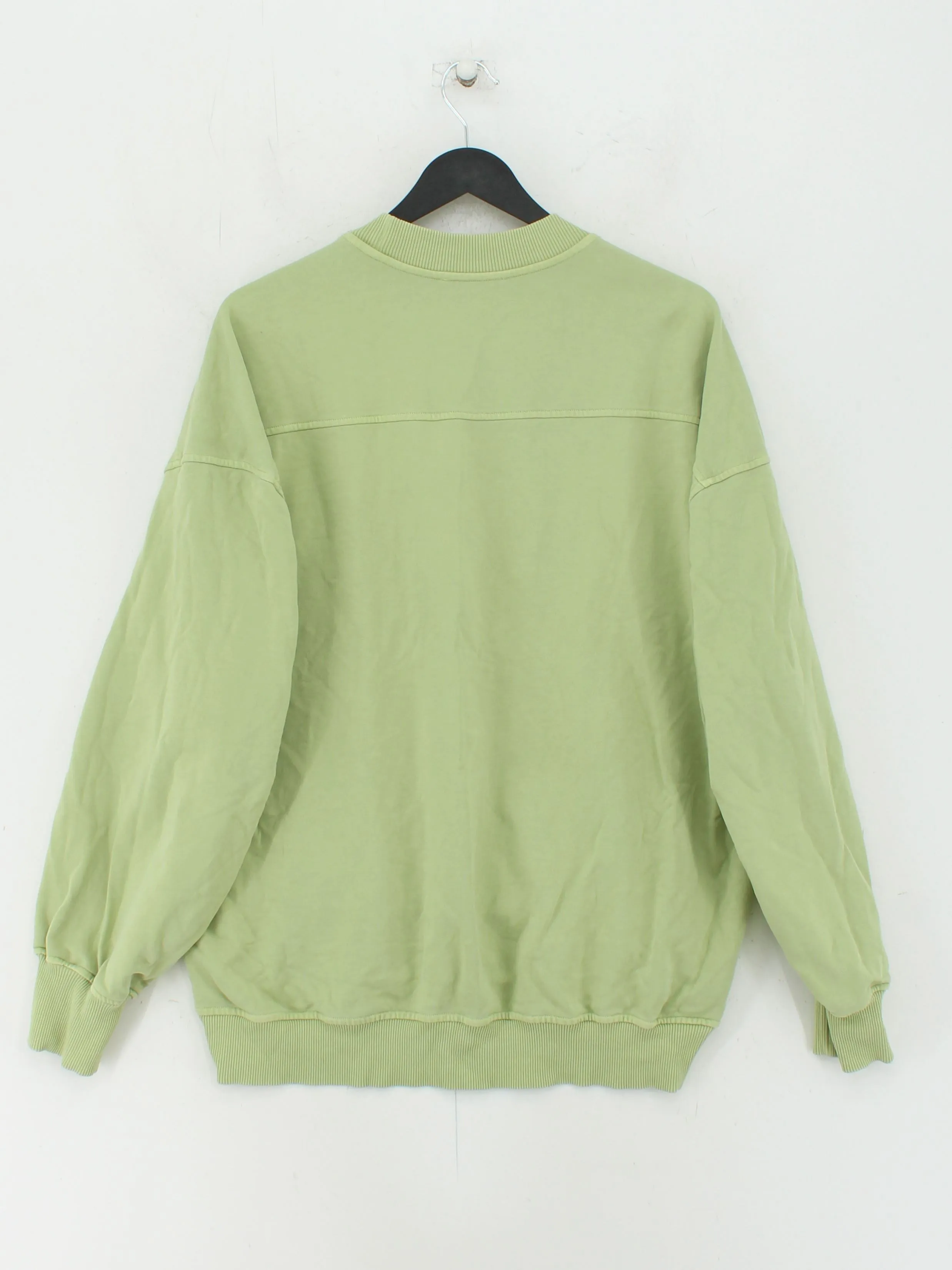 & Other Stories Men's Jumper S Green 100% Cotton