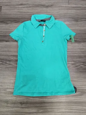 Aqua Blouse Short Sleeve Jones New York, Size S