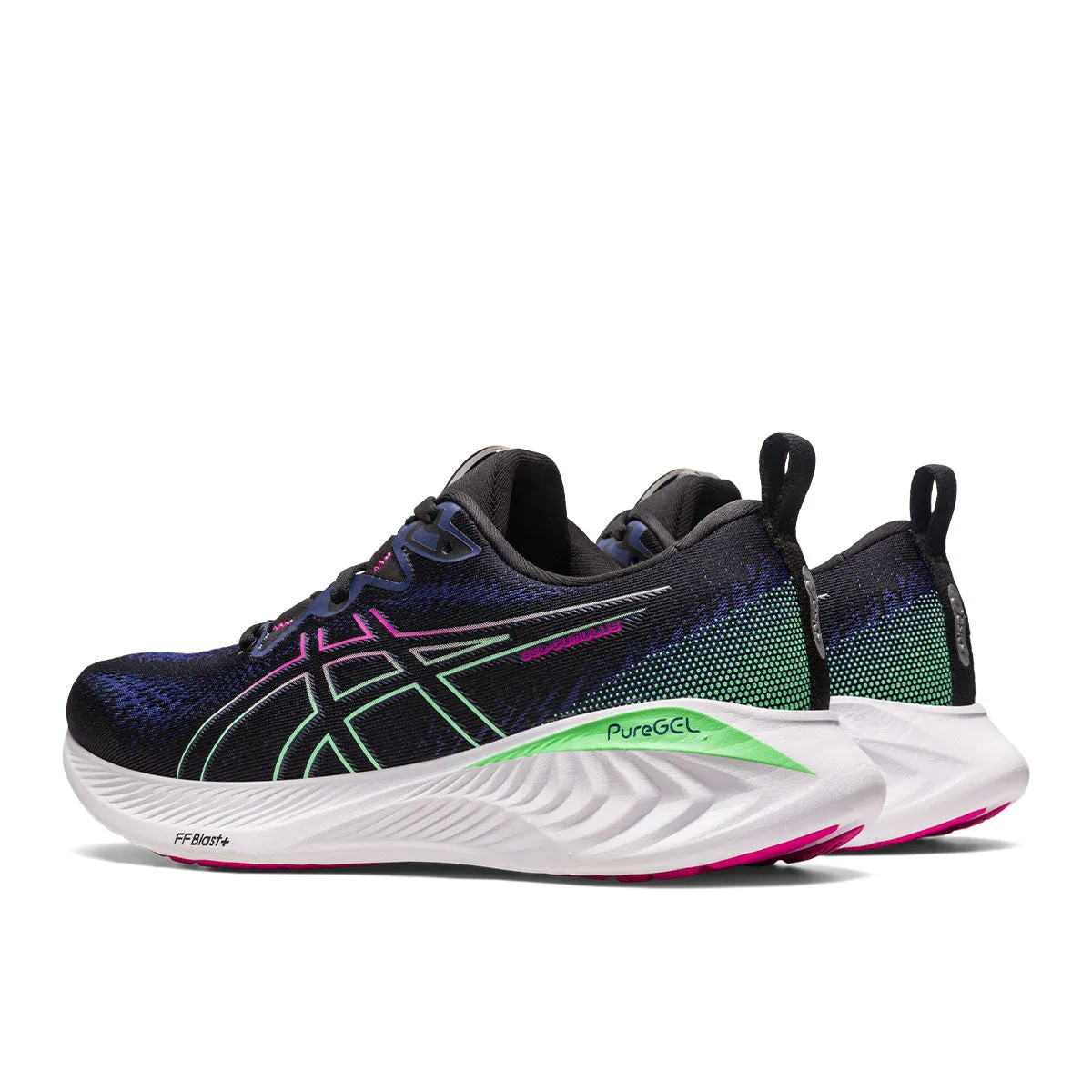 Asics Gel Cumulus 25 Women Black Pink Rave    