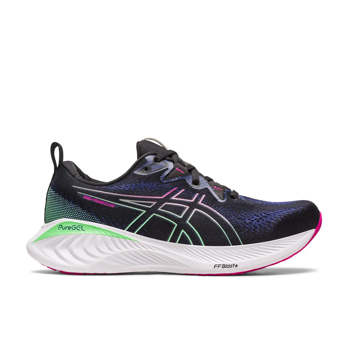 Asics Gel Cumulus 25 Women Black Pink Rave    