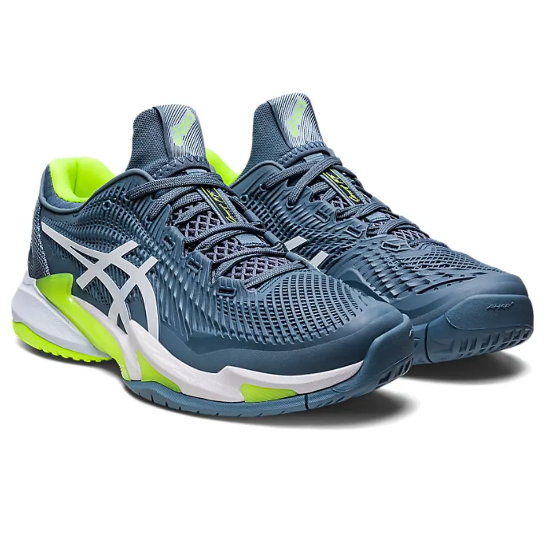 Asics Men Shoes Court FF 3 Tennis Shoes - Steel Blue/White