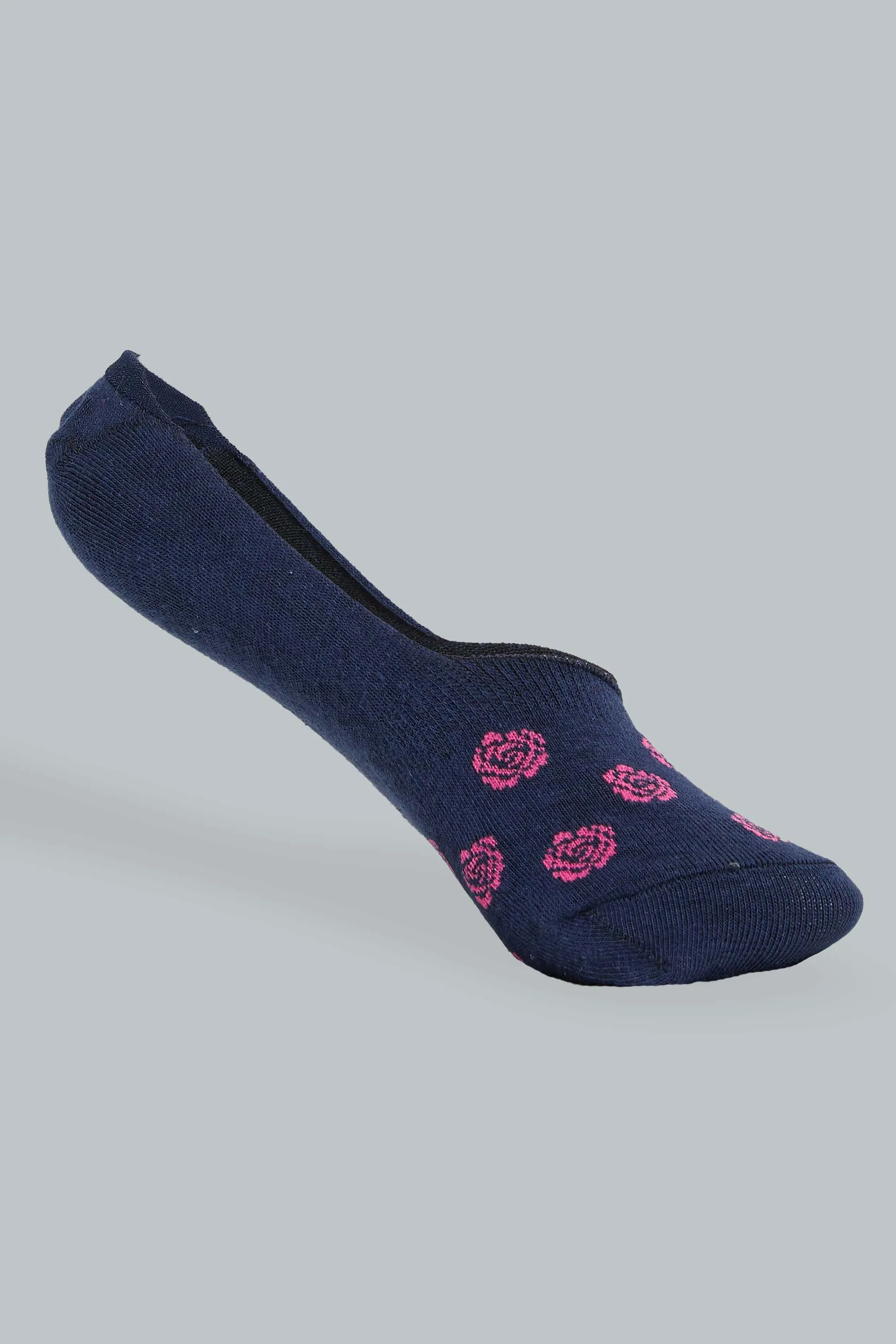 Assorted Polka Yarn Dyed Invisible Socks (5-Pairs)