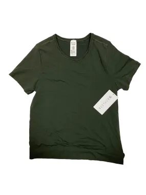 Athletic Top Short Sleeve By Athleta In Green, Size: M