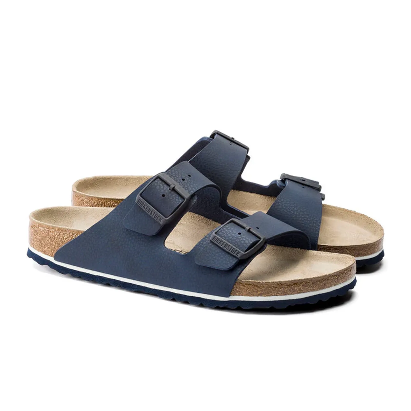 Birkenstock Arizona Slide Sandal (Men) - Desert Soil Blue Birko-Flor