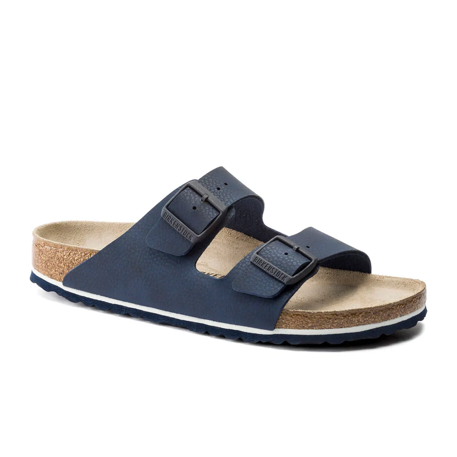 Birkenstock Arizona Slide Sandal (Men) - Desert Soil Blue Birko-Flor