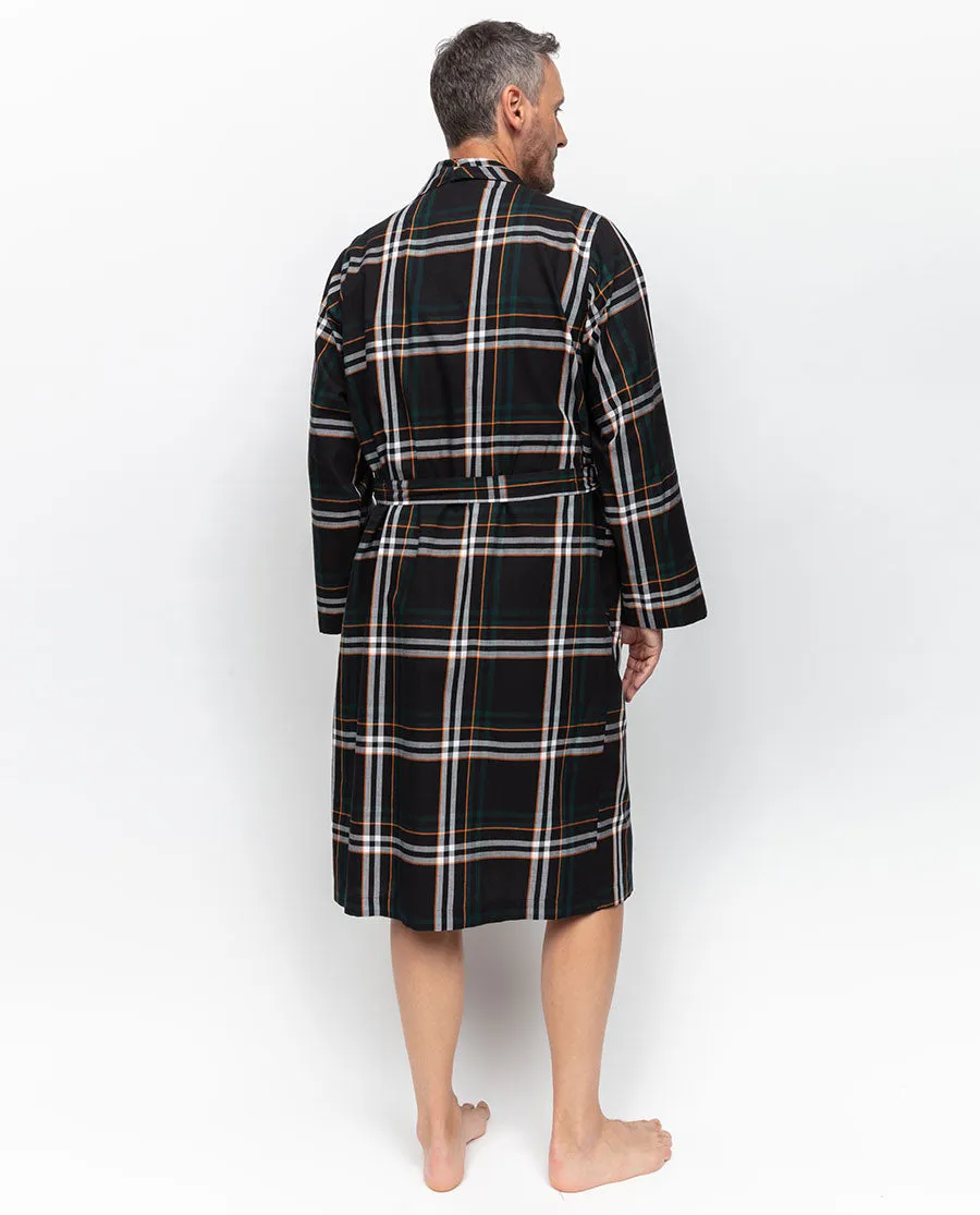 Blake Check Long Dressing Gown