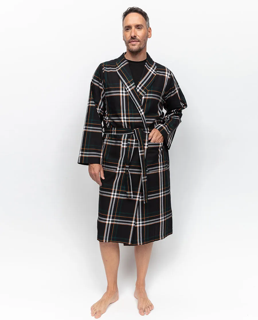 Blake Check Long Dressing Gown