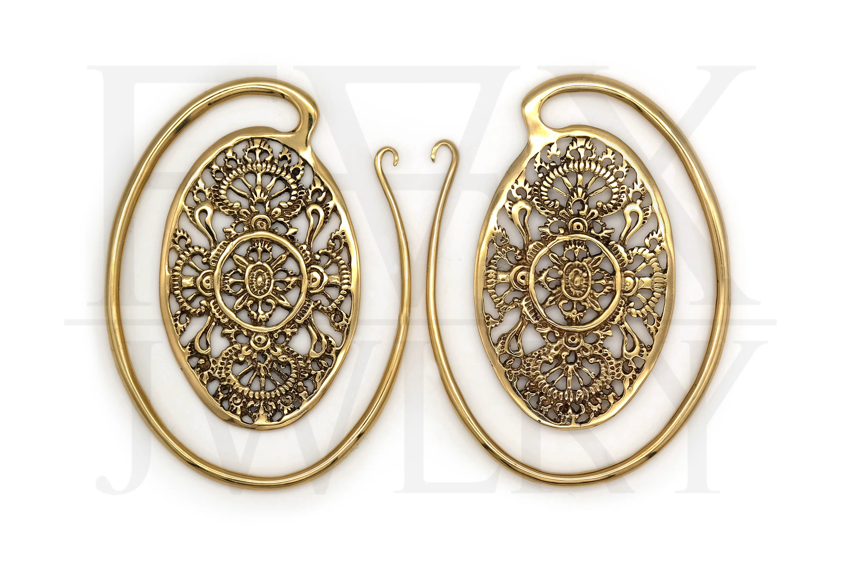 Brass Ornament Ear Weights