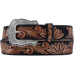 Brown and Black Delhart Daisy Belt