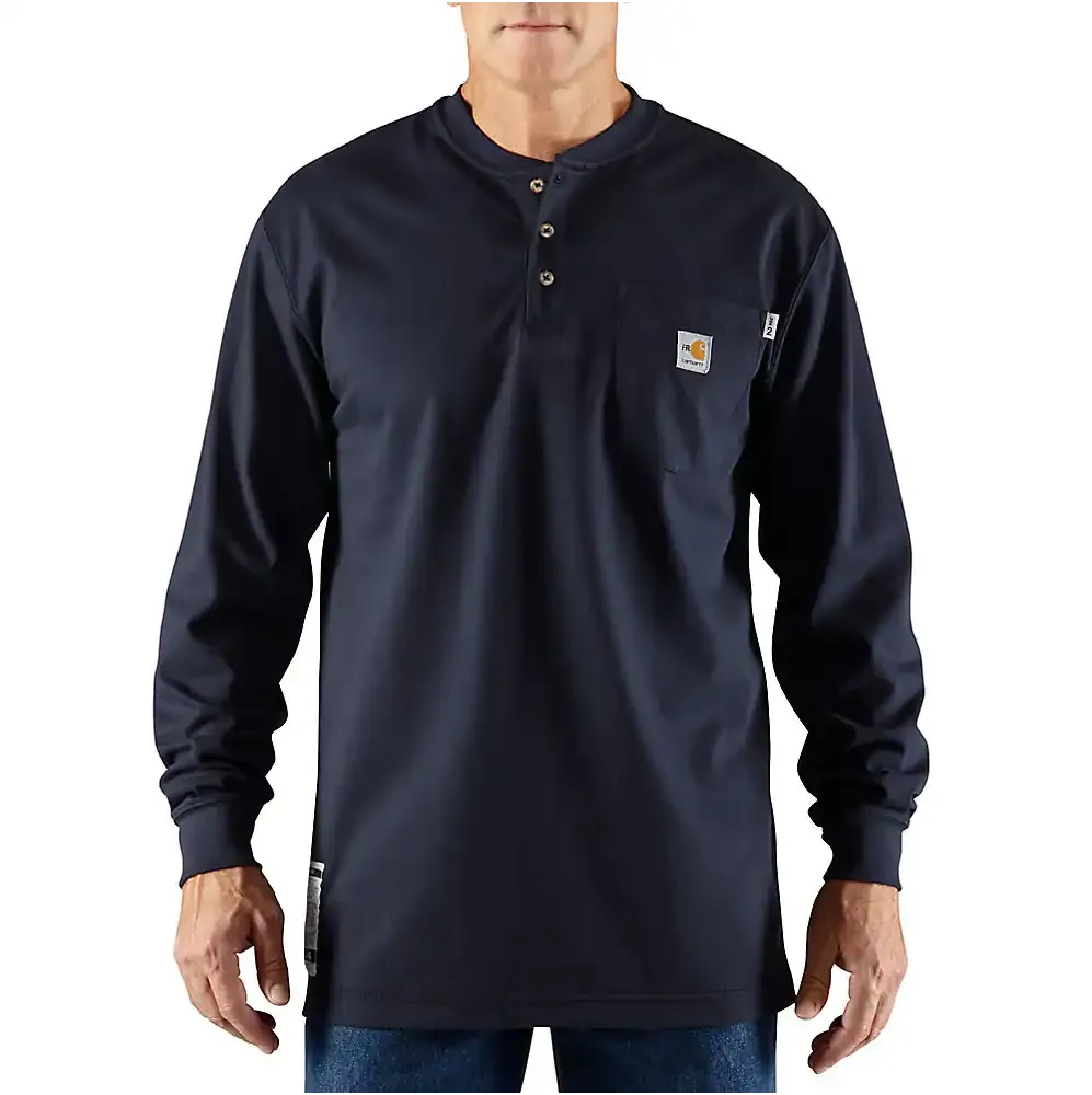 Carhartt Flame-Resistant Force Cotton Long-Sleeve Henley