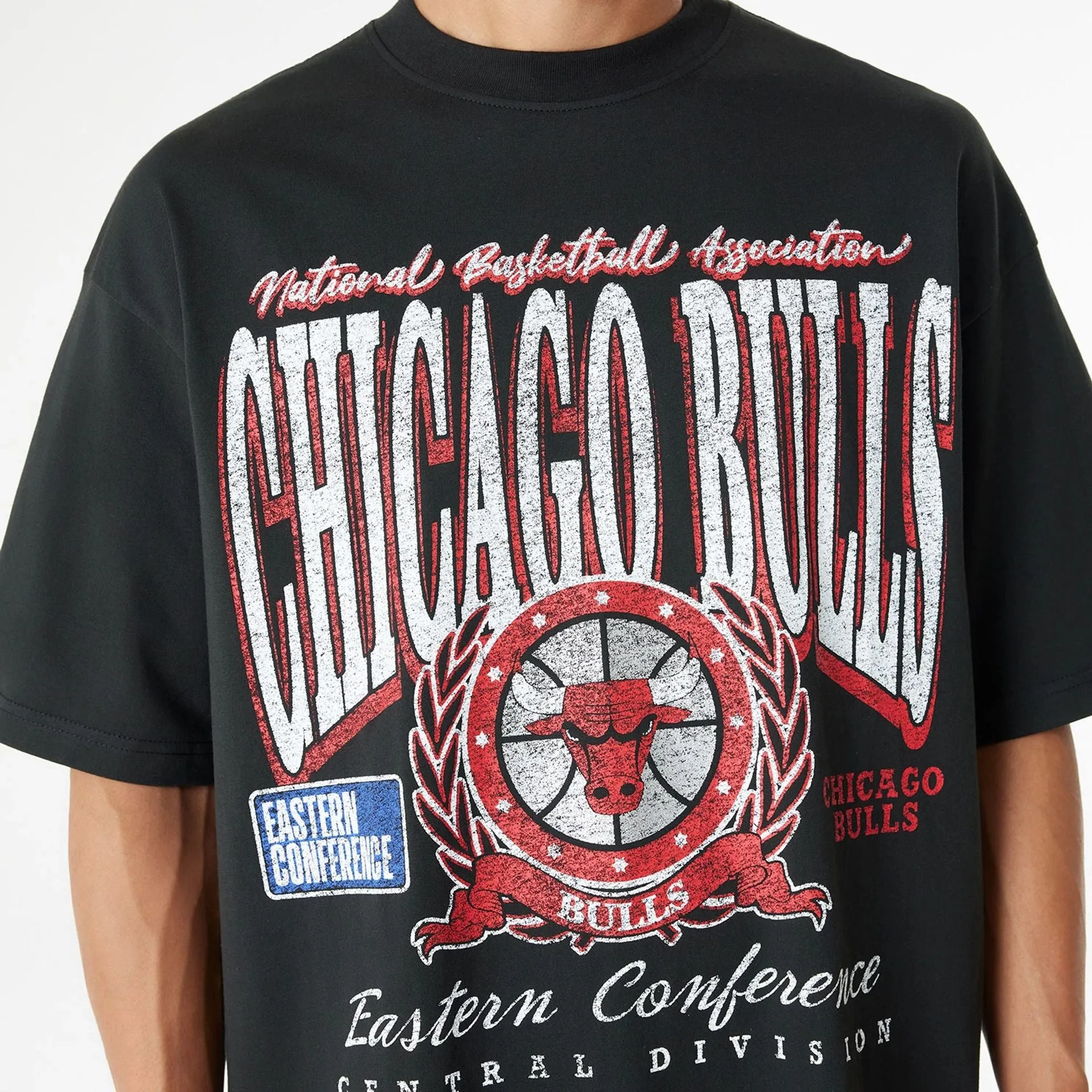 Chicago Bulls Oversized Essential Black Oversized T-Shirt