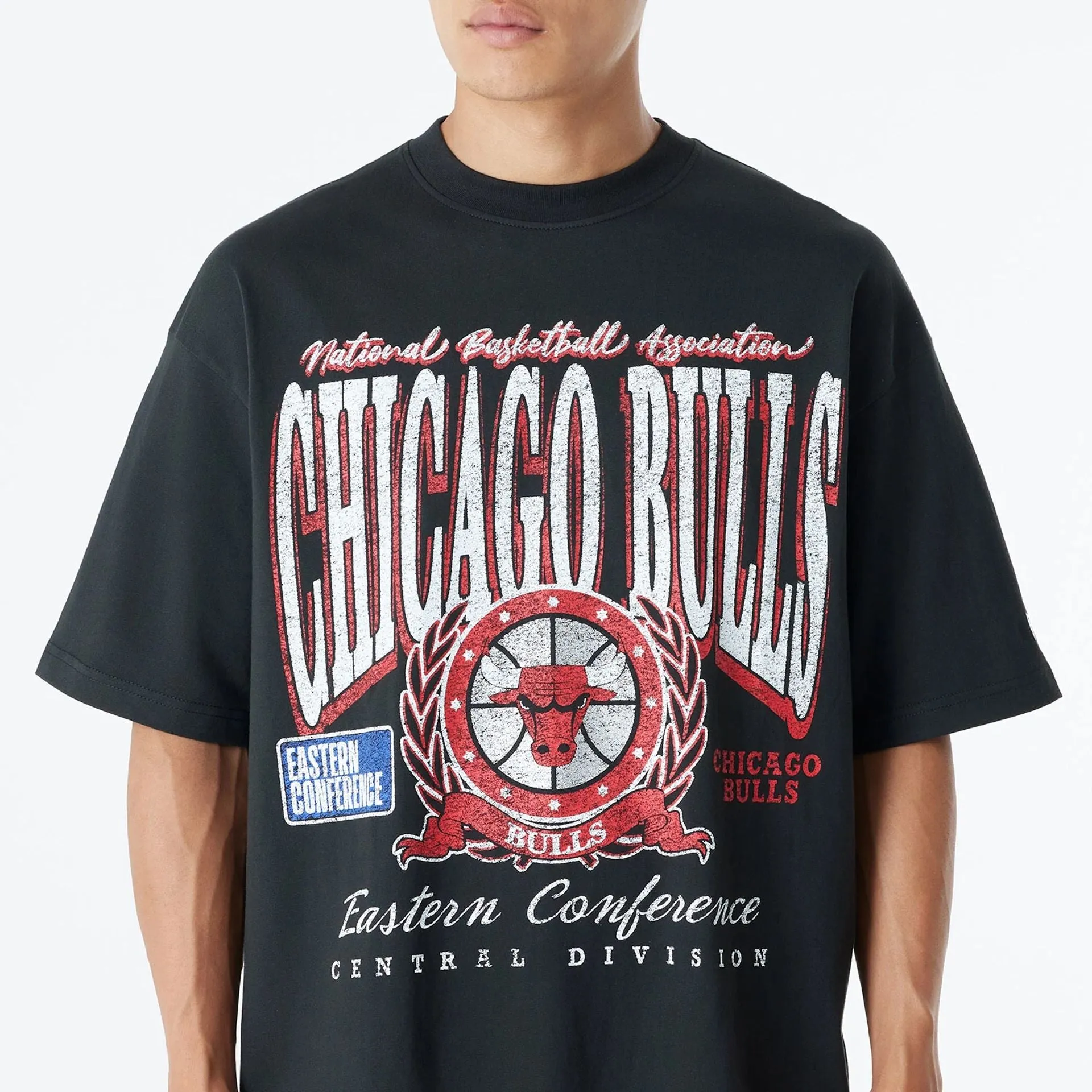 Chicago Bulls Oversized Essential Black Oversized T-Shirt