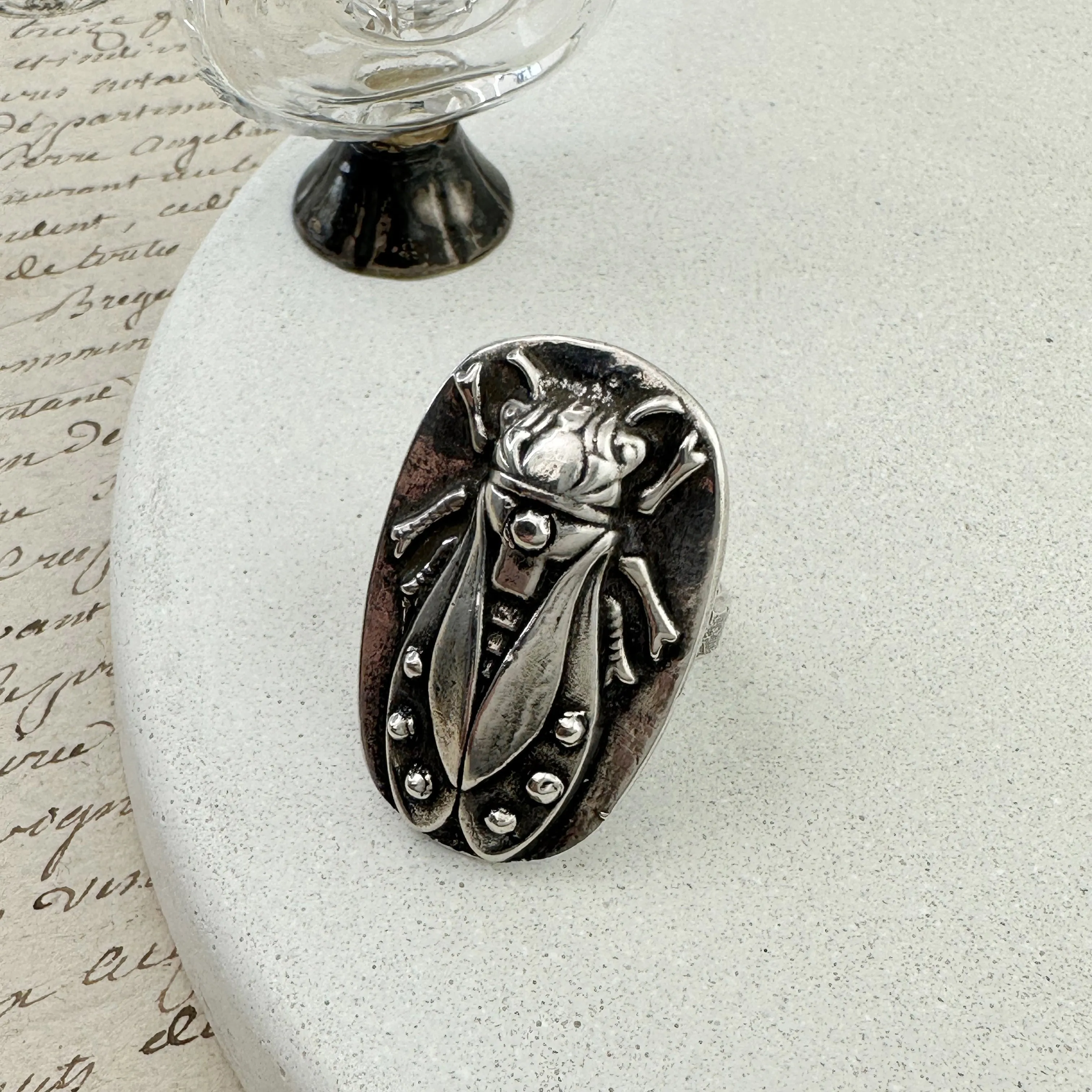 CICADA Ring - Silver - Size 11