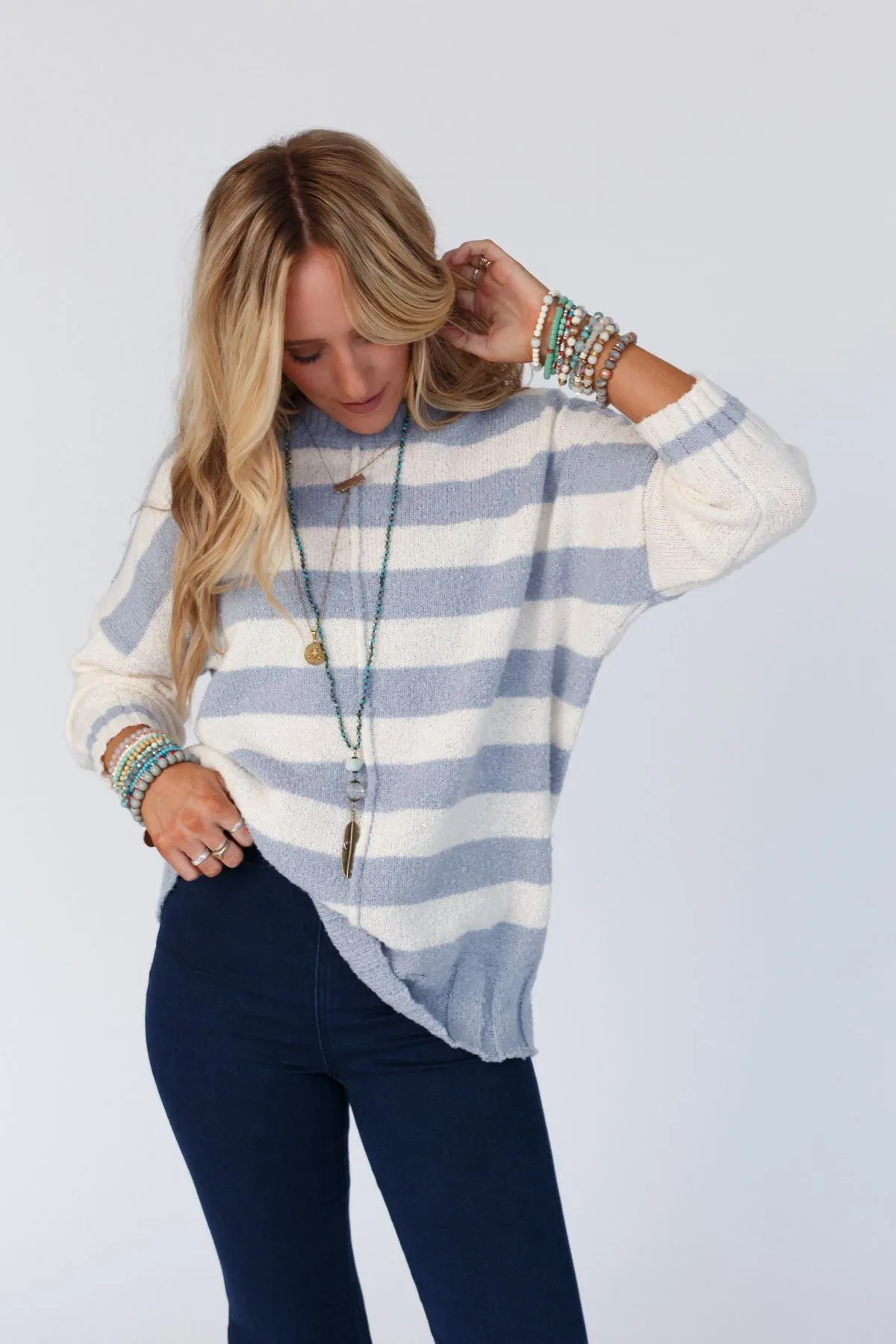 Corsica Striped Sweater - Blue Multi