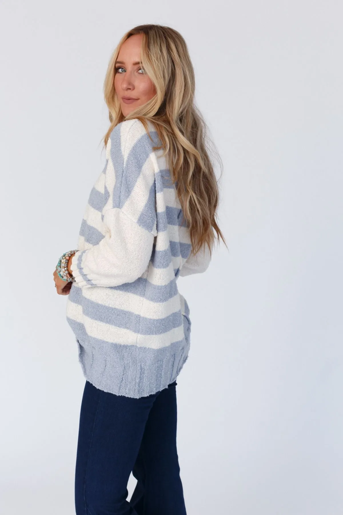 Corsica Striped Sweater - Blue Multi