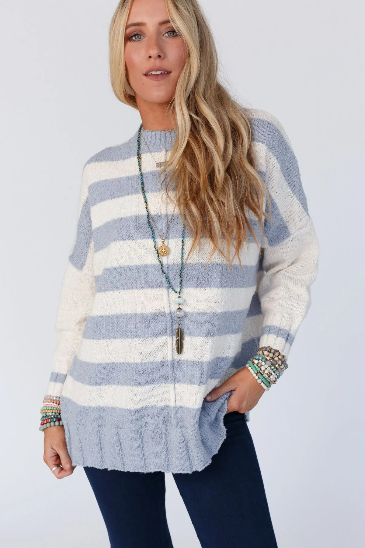 Corsica Striped Sweater - Blue Multi