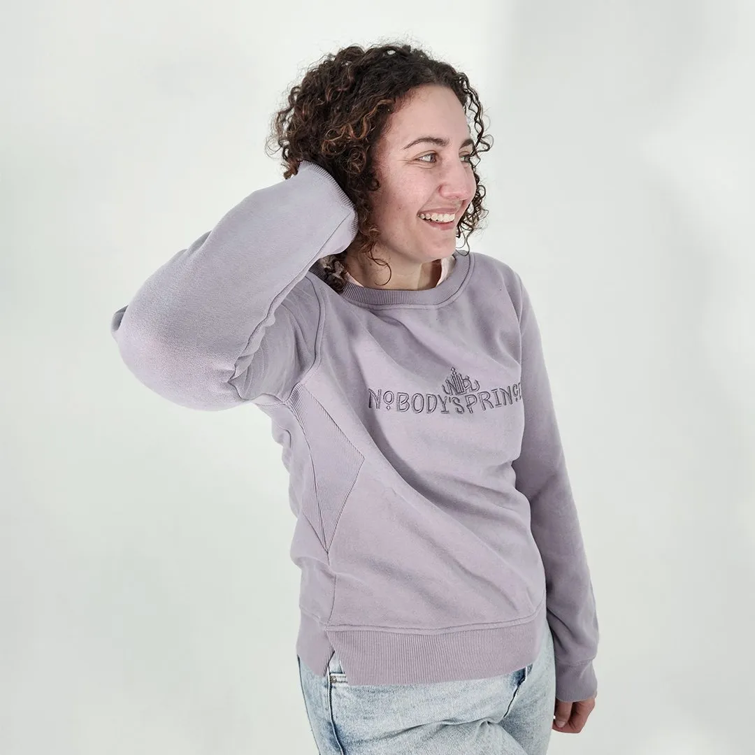 Crew Neck Jumper - Dusty Lilac