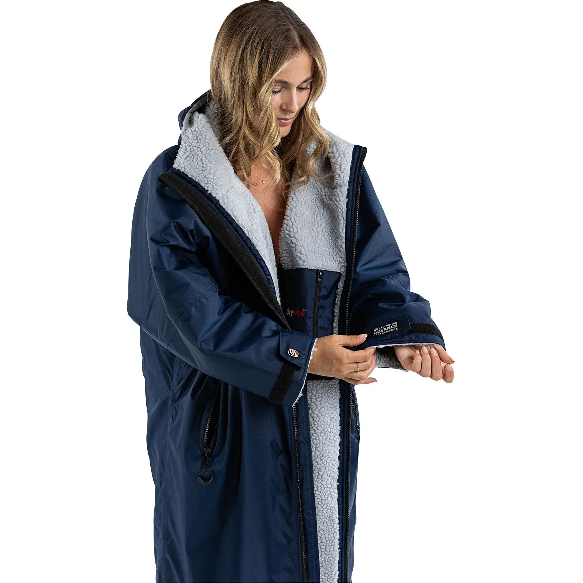 Dryrobe Advance Long Sleeve Changing Robe - Navy