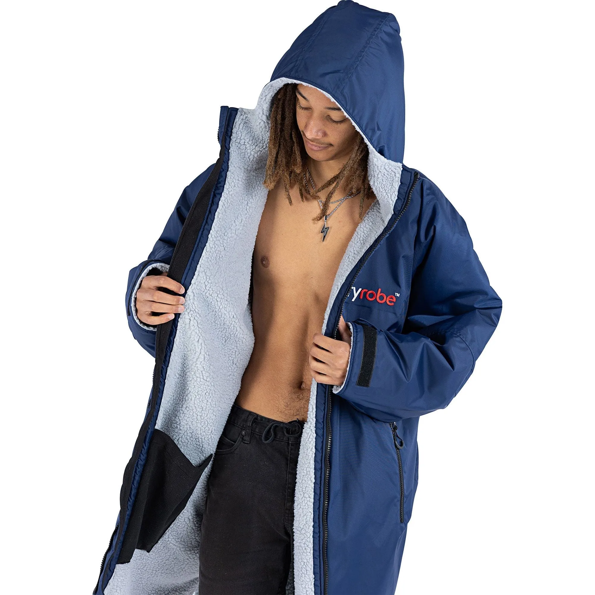 Dryrobe Advance Long Sleeve Changing Robe - Navy