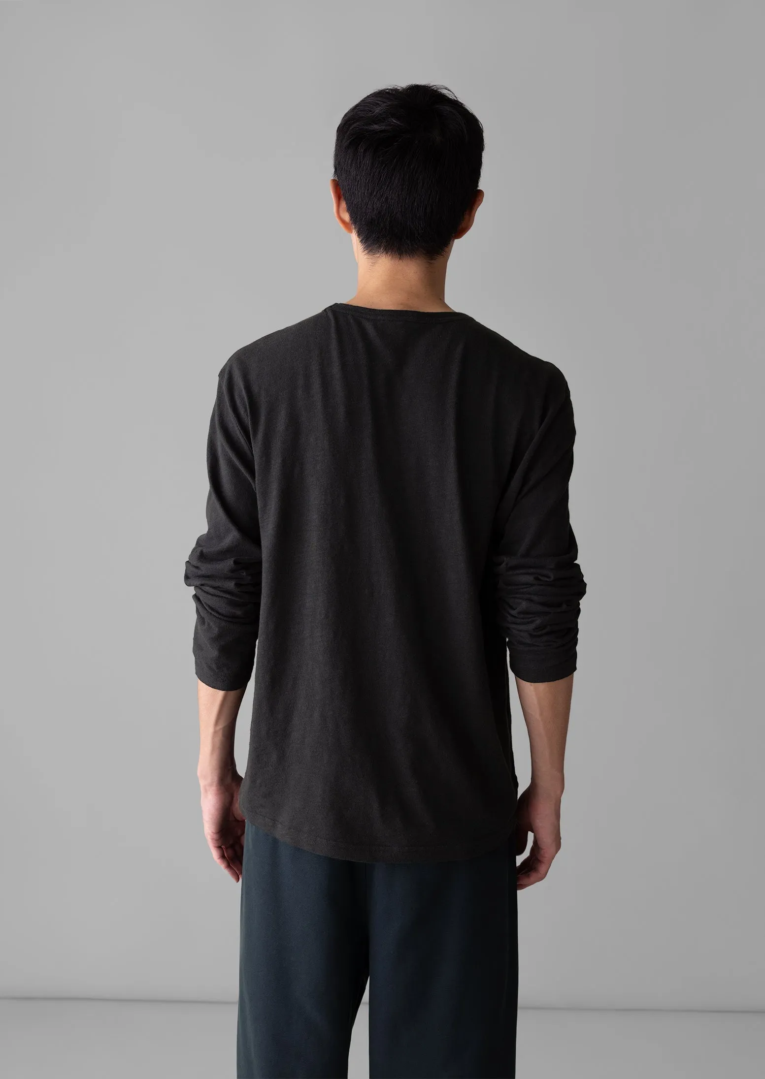 Frank Cotton Long Sleeve Tee | Carbon Black