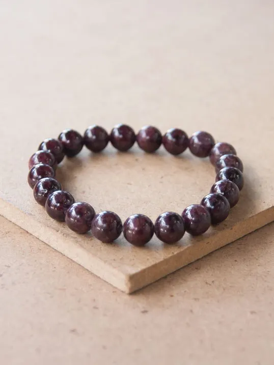 Garnet Mala Bracelet