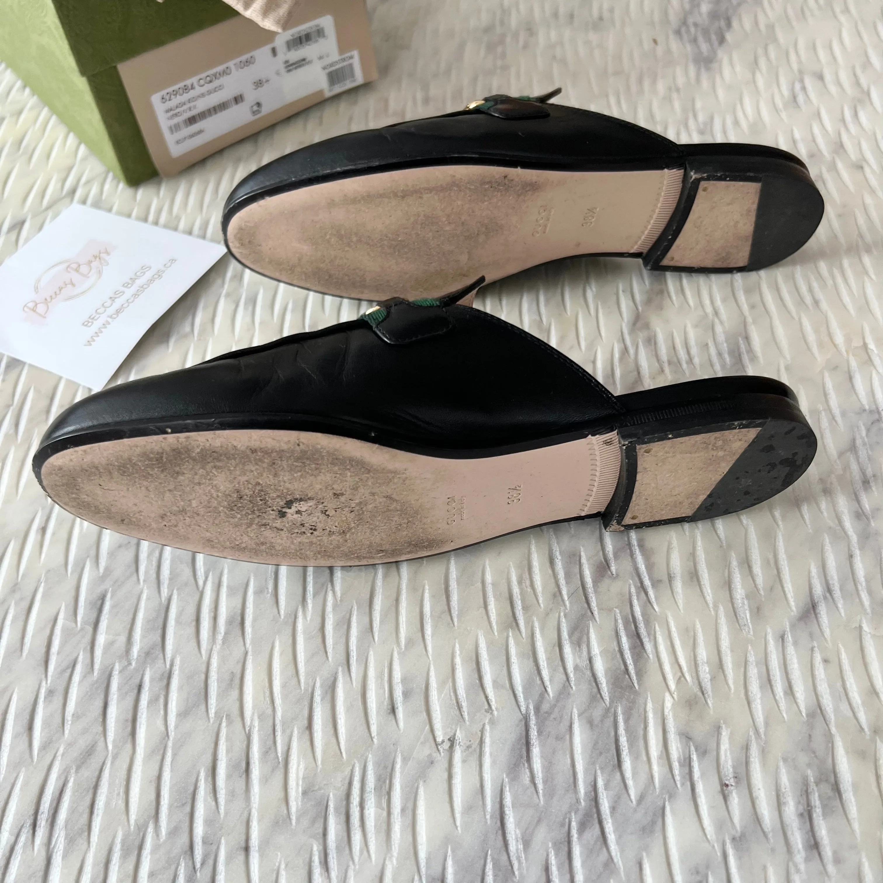 Gucci Princeton Leather Slippers