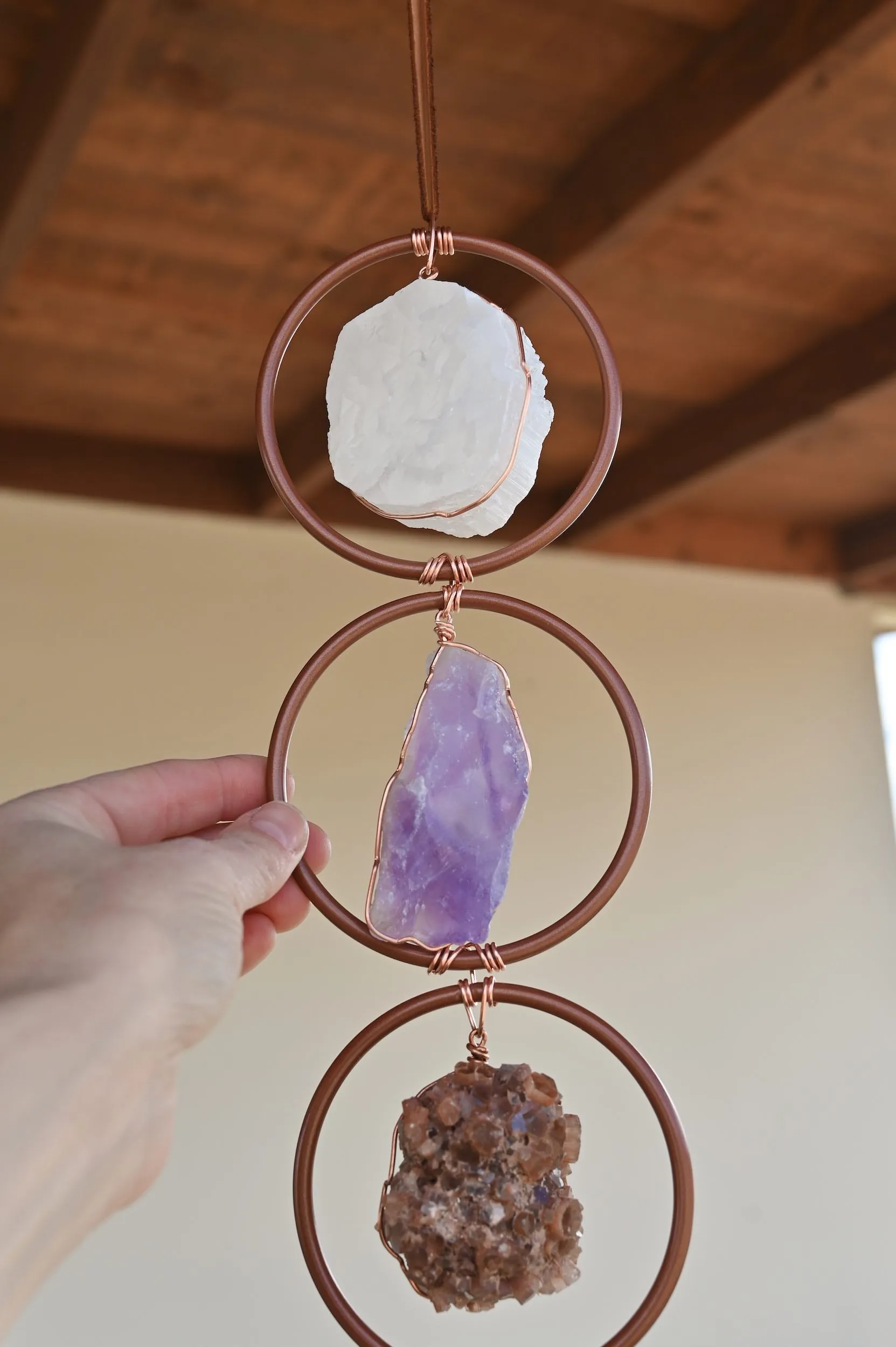 Highest Self Three Chakra Gemstone Hanging by Fierce Forward