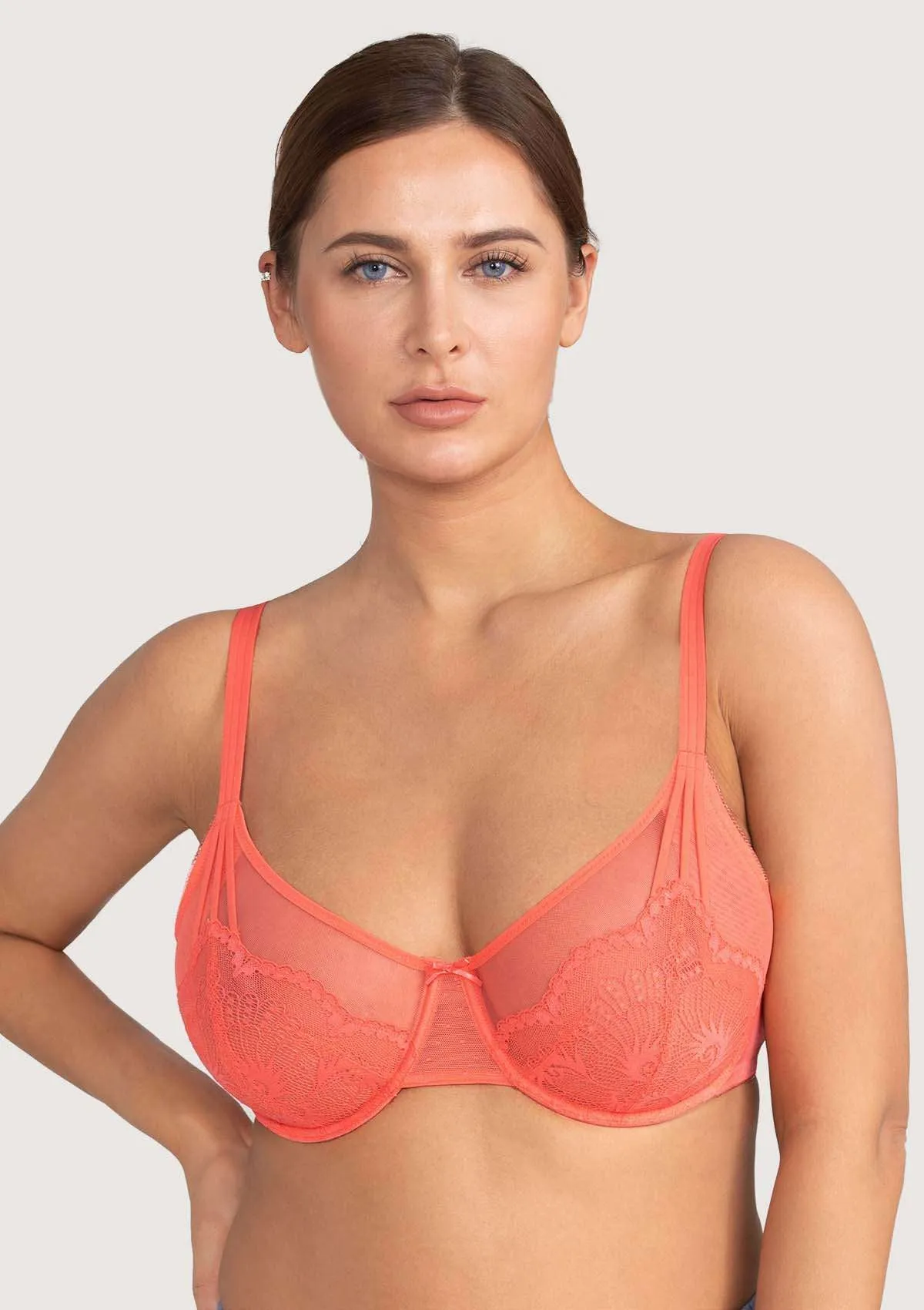 HSIA Sexy Floral Lace Minimizer Bra