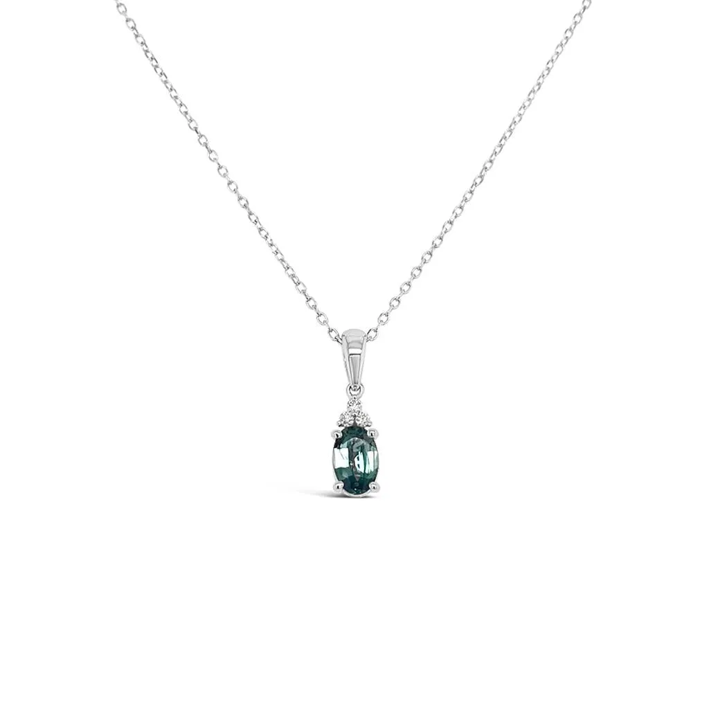 Irisa by Martin Binder Oval Alexandrite & Diamond Necklace