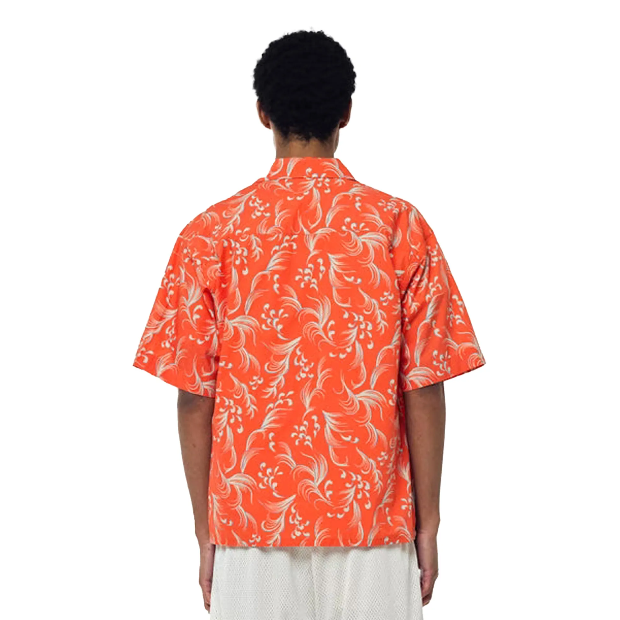 John Elliott Mens Camp Shirt 'Orange'