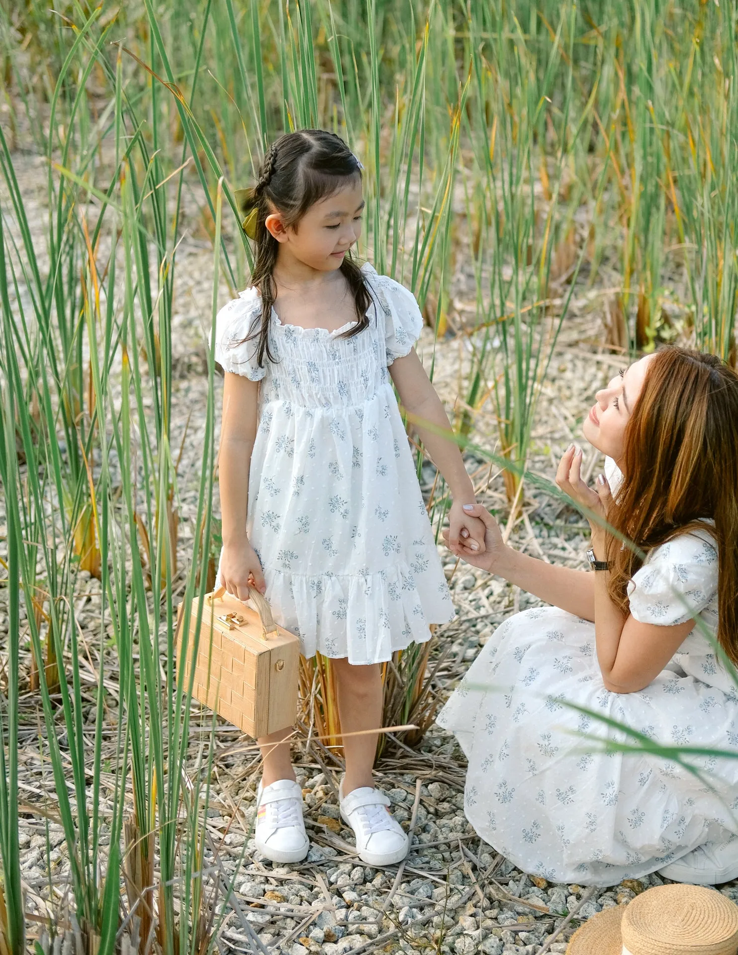 *KIDS* Mikaela Dress in Blue Floral