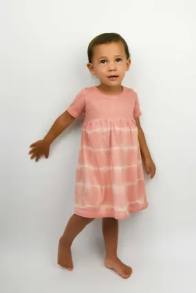 Kids Organic Plant-dyed Shibori Dress