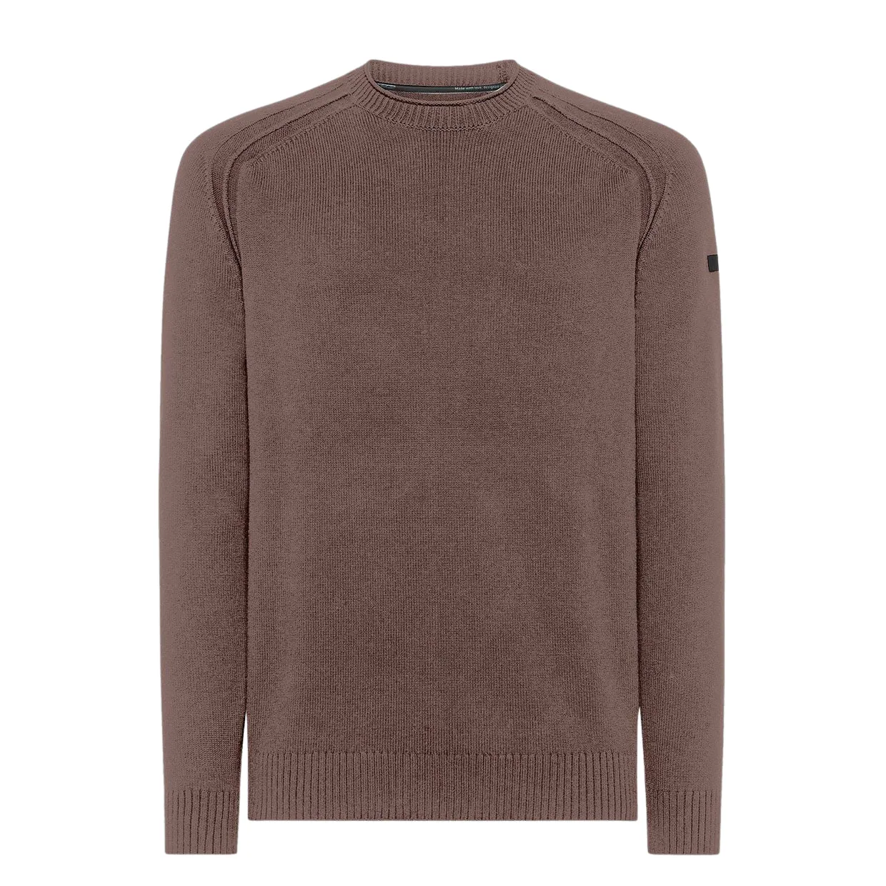 Maglione Uomo RRD Cotton Plain Round Knit Tortora