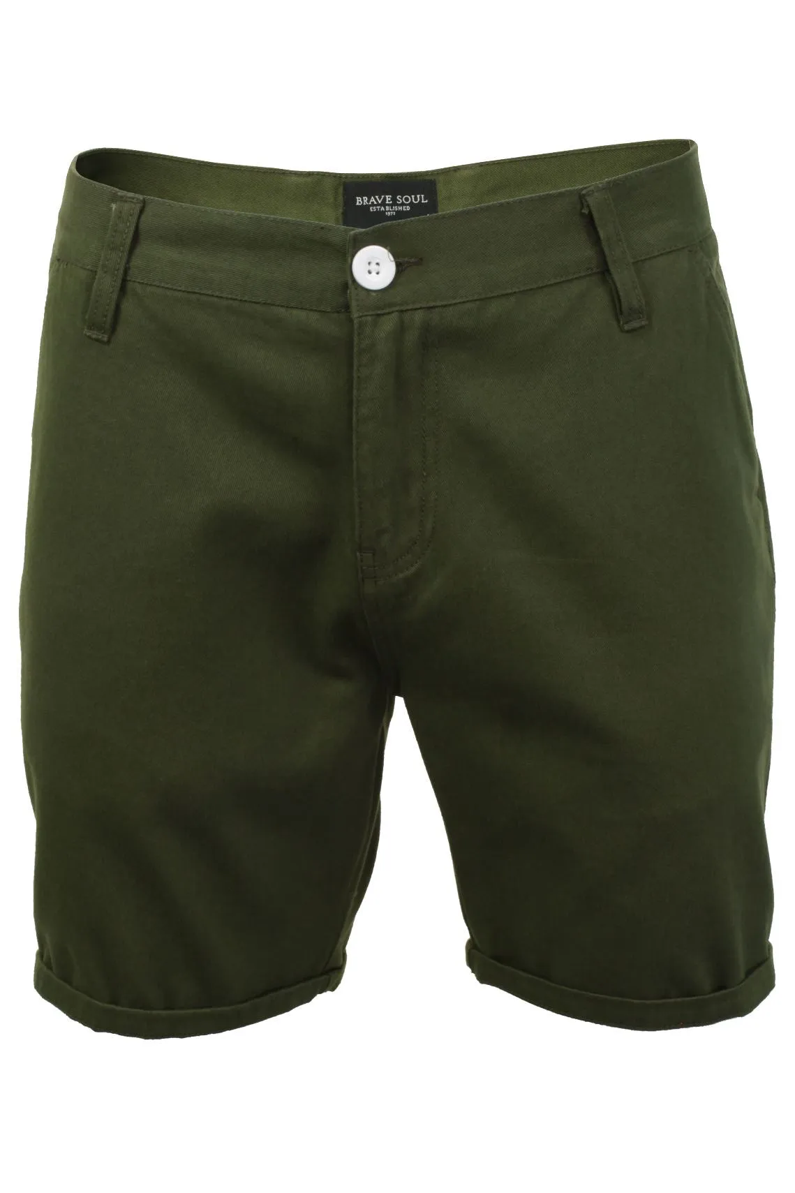 Mens Brave Soul Cotton Twill Chino Shorts