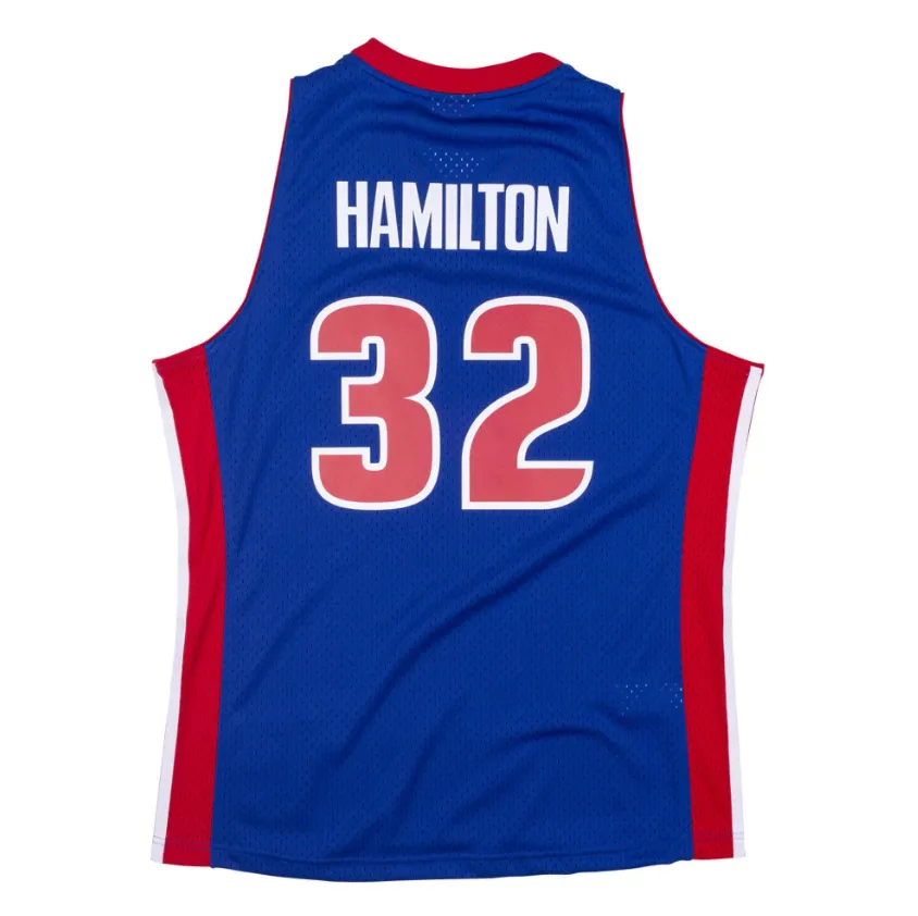 Men's Detroit Pistons Richard Rip Hamilton 2003-04 Royal Mitchell & Ness NBA Men's Hardwood Classic Swingman Jersey