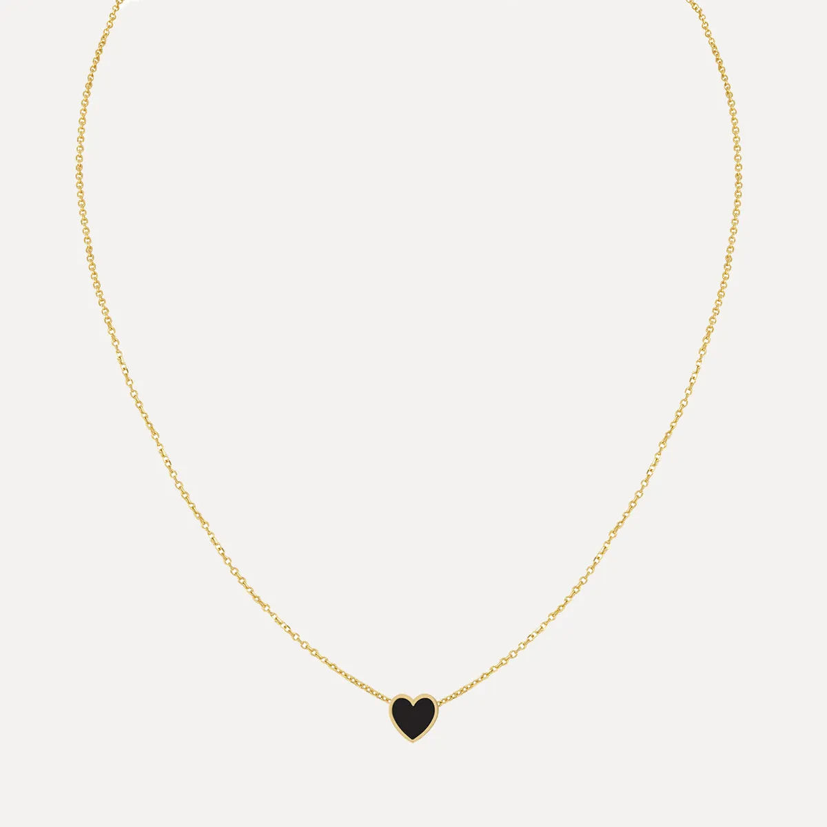 Mini Enamel Heart Necklace