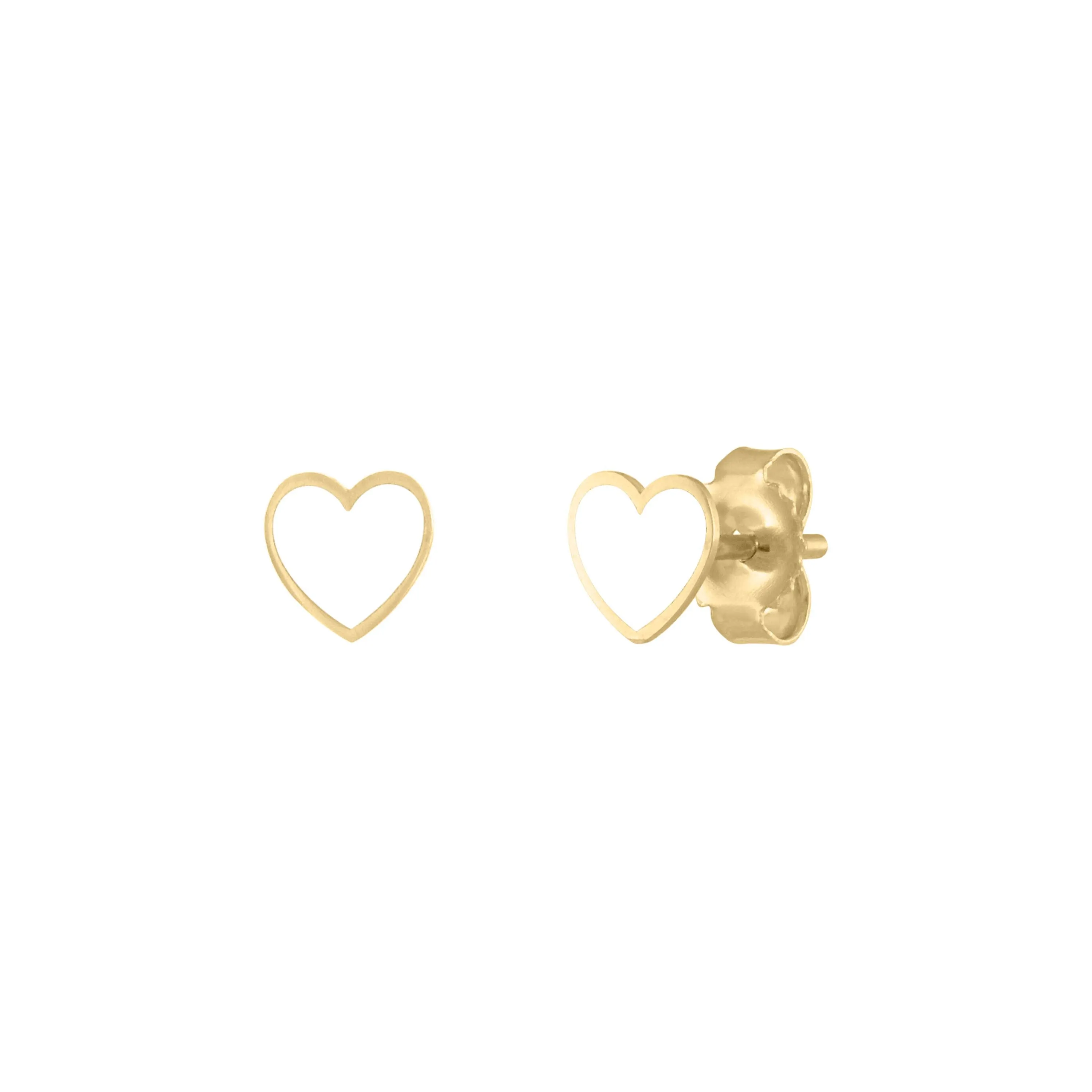 Mini Mini Enamel Heart Studs