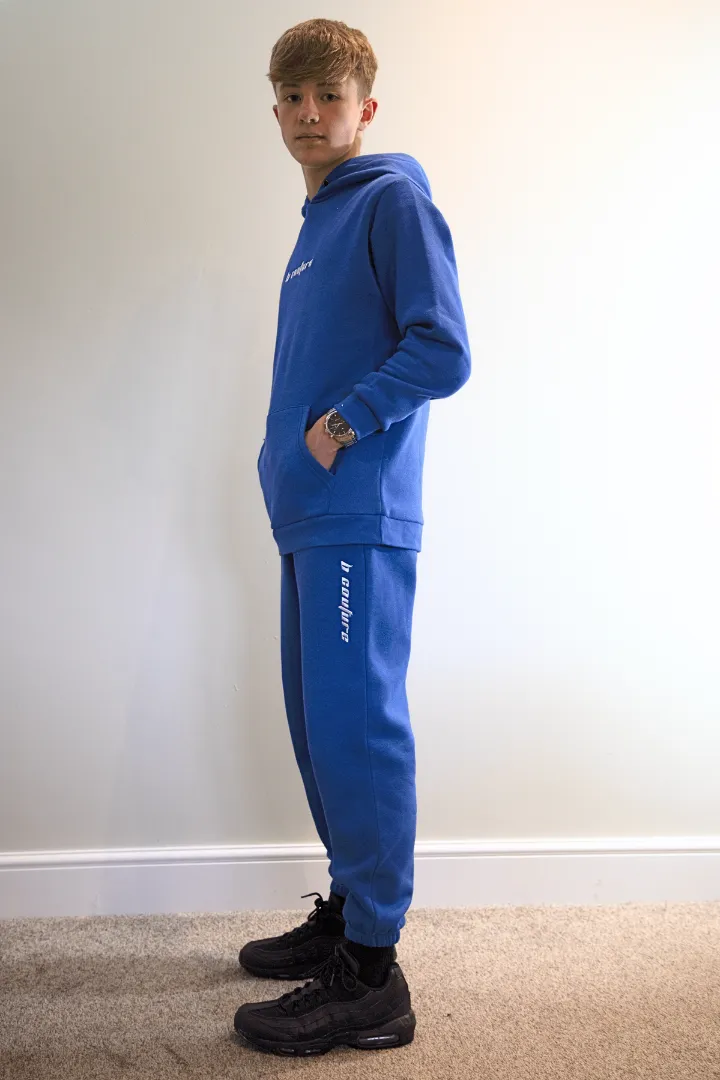 Modbury Fleece Tracksuit Junior - Cobalt Blue