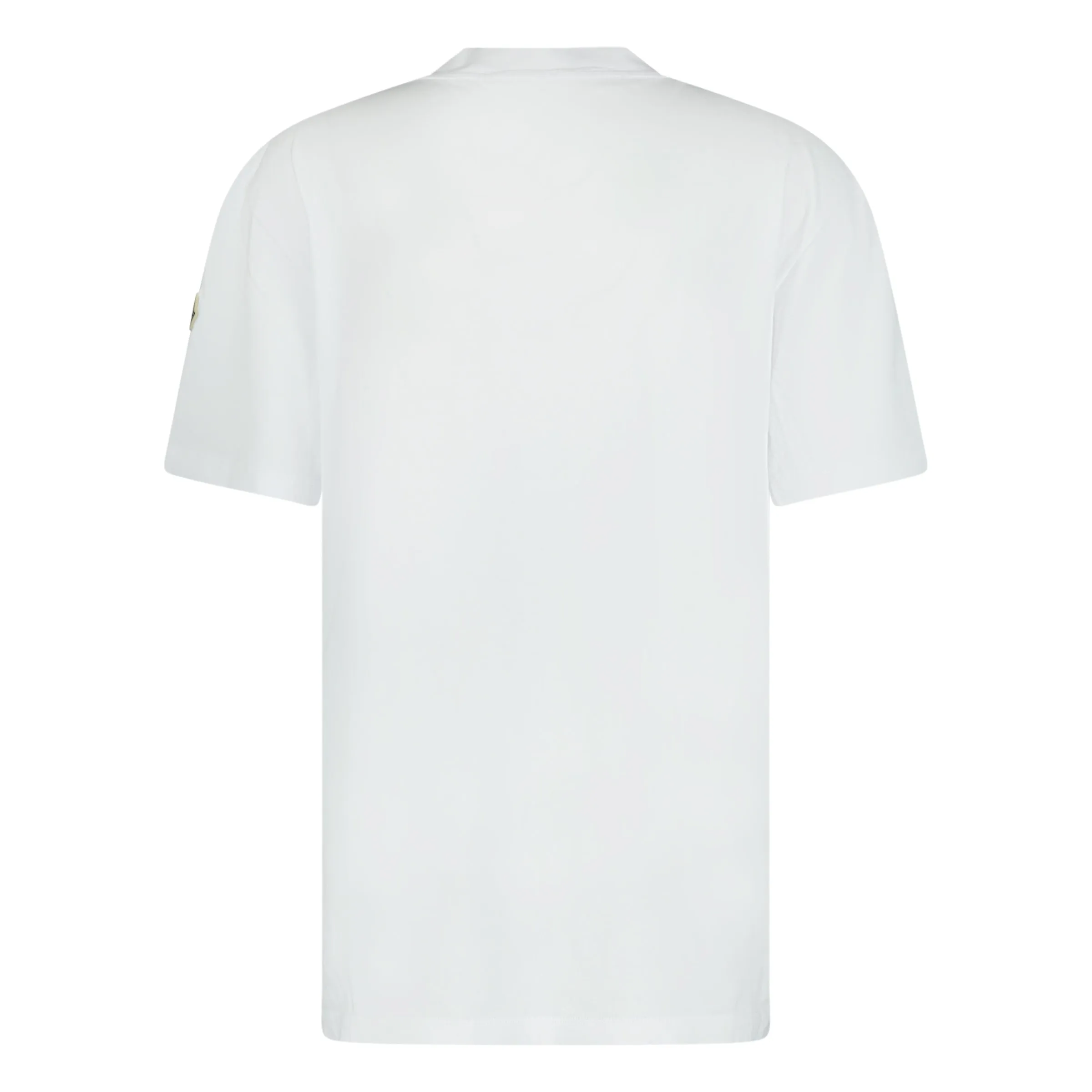 MONCLER LOGO PRINT COTTON JERSEY T-SHIRT WHITE