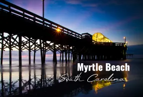 Myrtle Beach Sunrise 2"x3" Photo Magnet