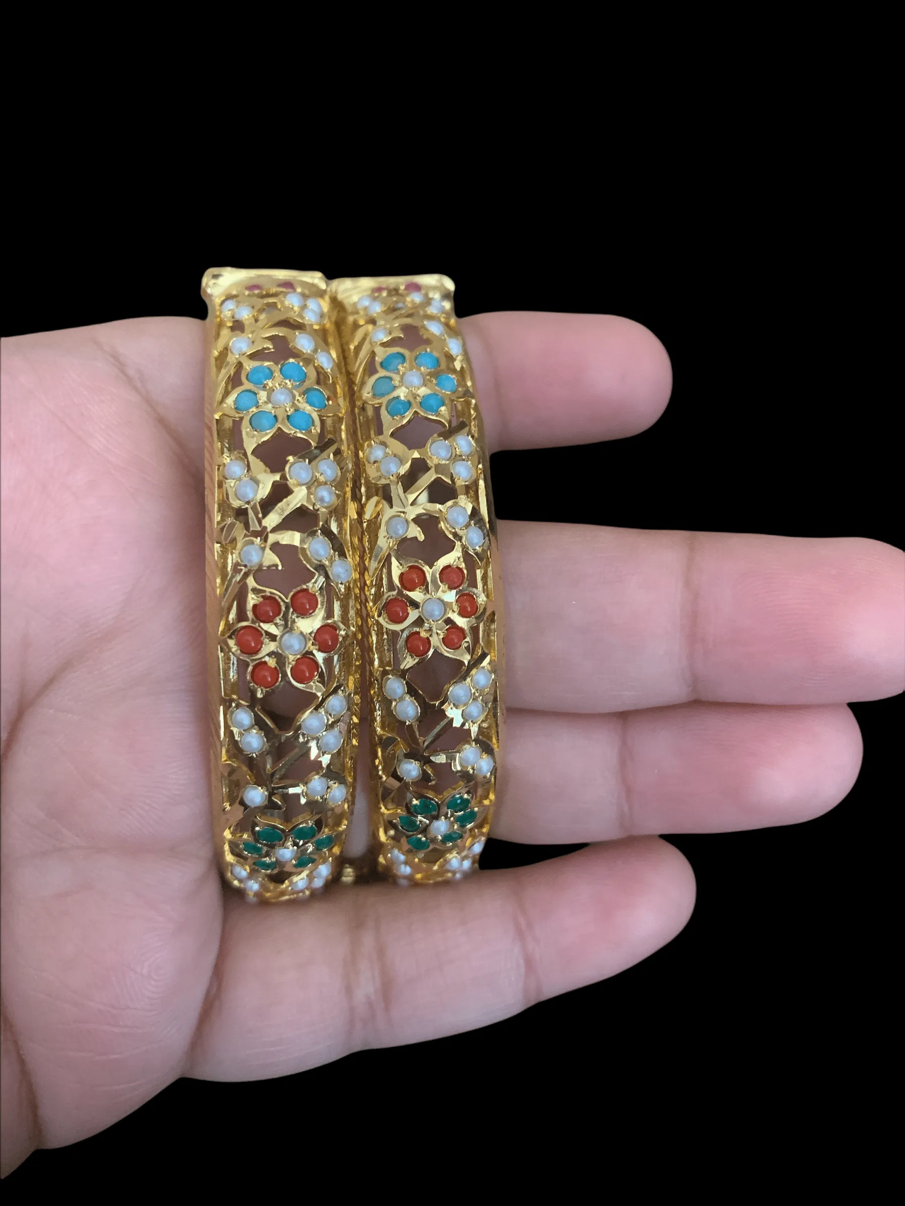 Navratan Jadau Bangles