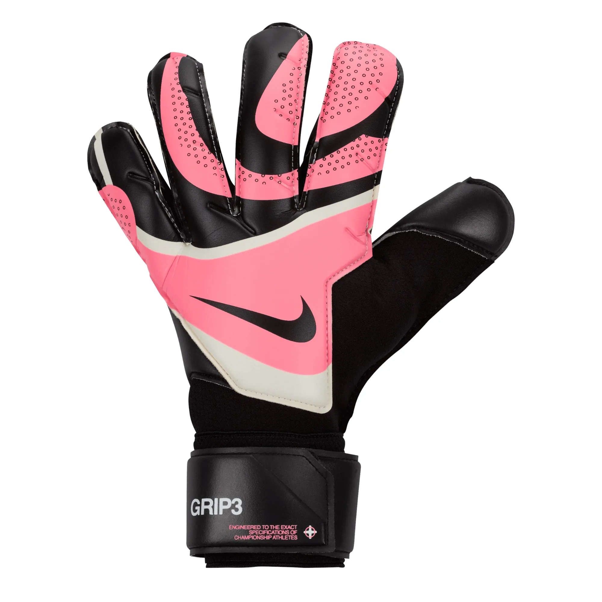 Nike Men's Grip 3 Goalkeeper Gloves Black/Pink