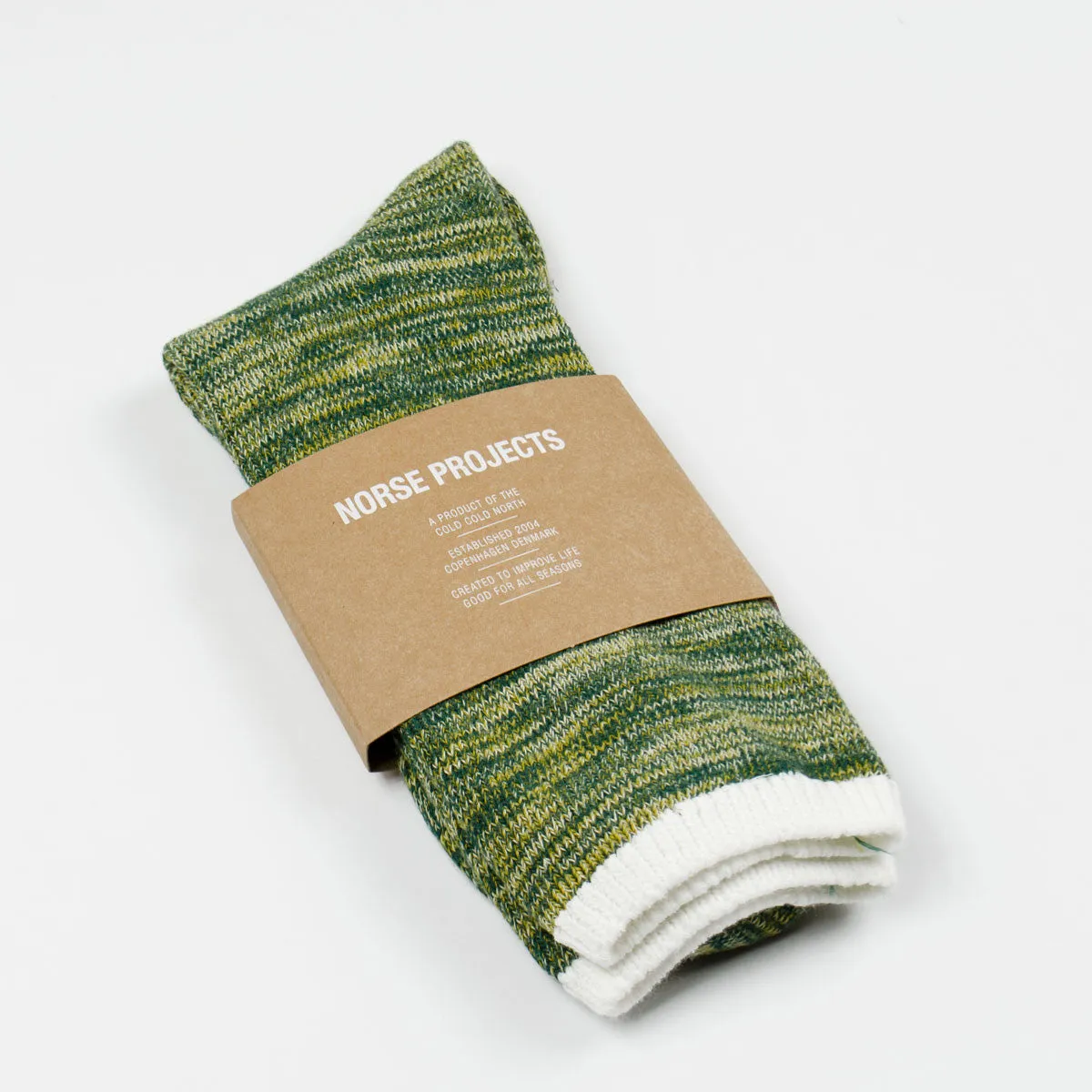 Norse Projects - Bjarki Blend Cotton Socks - Edge Yellow