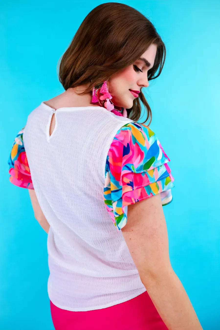 PREORDER- Wander The Town Flutter Sleeve Top by Jess Lea (Ships Early June)