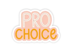 Pro Choice Feminist Sticker by Twentysome Design