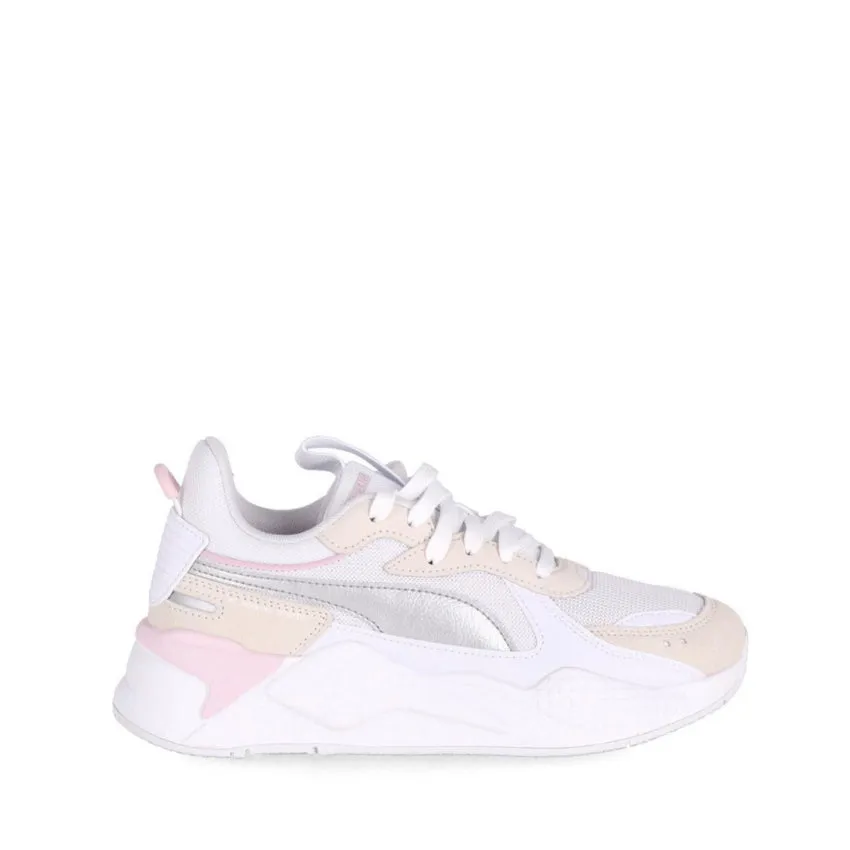 PUMA SNEAKERS 391984 RS-X METALLIC JR ARGENTO-BEIGE