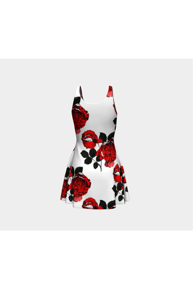 Red Rose Flare Dress