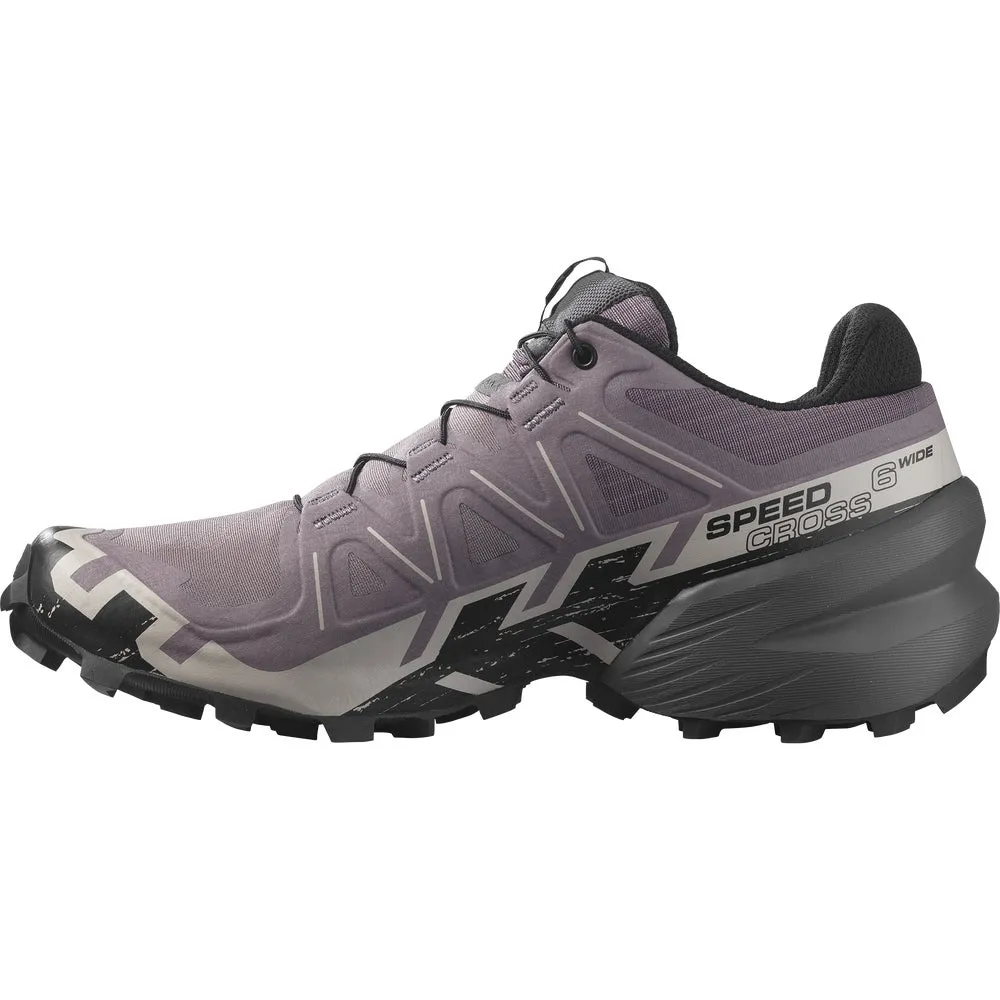 Salomon Speedcross 6 Wide (Womens) - Moonscape/Black/Ashes of Roses