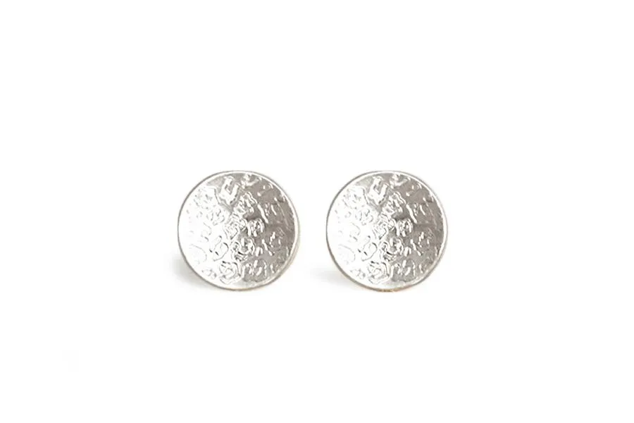 Silver Leopard Studs